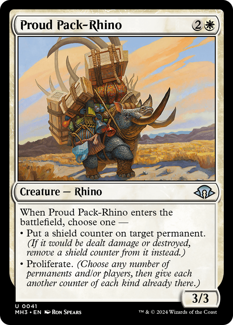 Proud Pack-Rhino [Modern Horizons 3] - Destination Retro