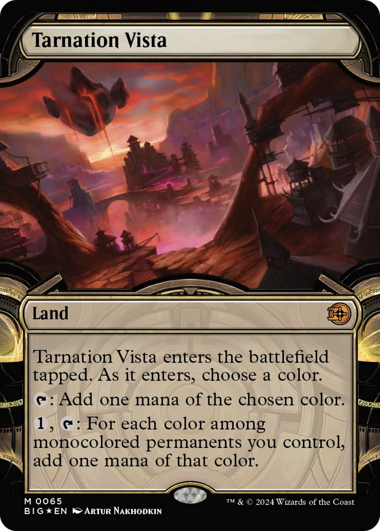 Tarnation Vista (Showcase) (Raised Foil) [Outlaws of Thunder Junction: The Big Score] - Destination Retro