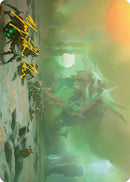 Green Sun's Twilight Art Card (Gold-Stamped Signature) [Phyrexia: All Will Be One Art Series] - Destination Retro