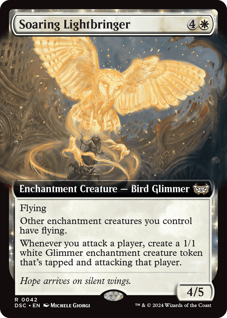 Soaring Lightbringer (Extended Art) [Duskmourn: House of Horror Commander] - Destination Retro