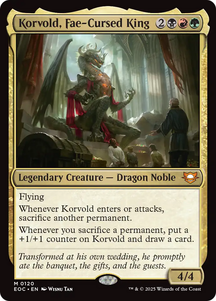 Korvold, Fae-Cursed King [Edge of Eternities Commander] - Destination Retro