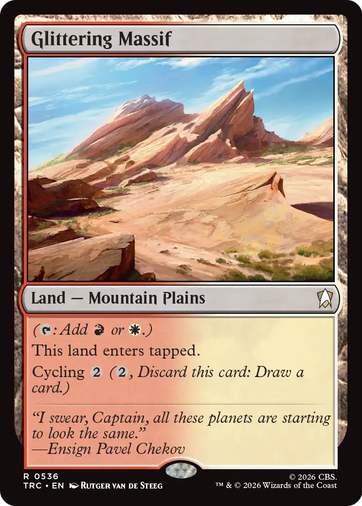 Glittering Massif (Surge Foil) [Star Trek Commander] - Destination Retro