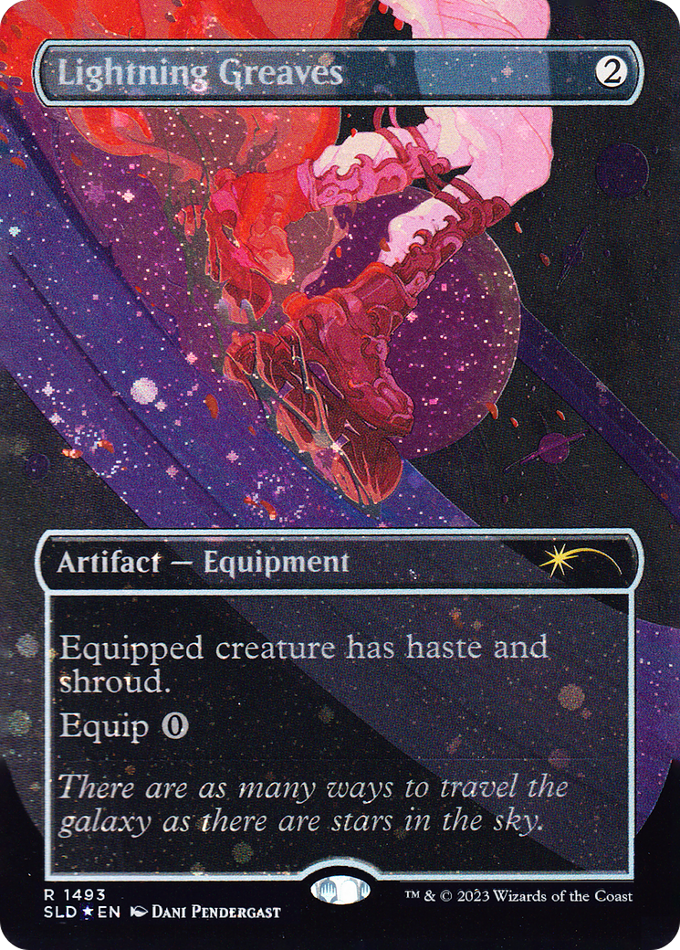 Lightning Greaves (1493) (Galaxy Foil) [Secret Lair Drop Series] - Destination Retro