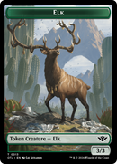 Mercenary // Elk Double-Sided Token [Outlaws of Thunder Junction Tokens] - Destination Retro