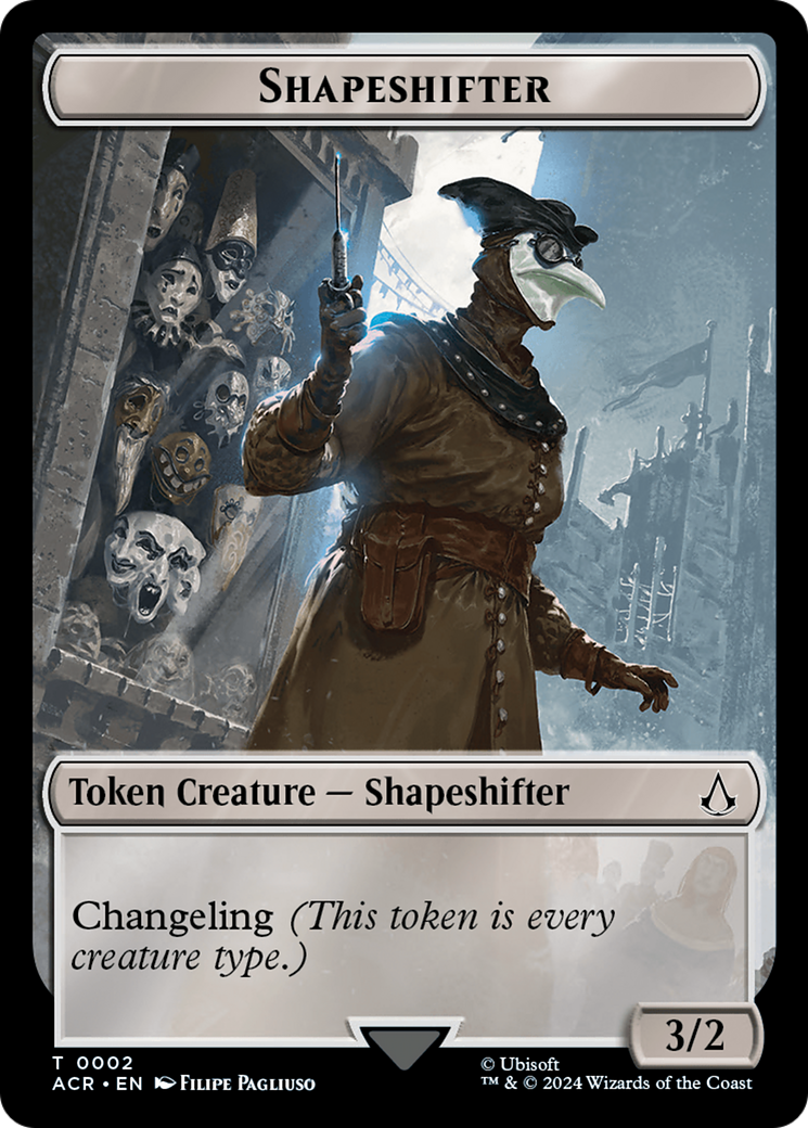 Assassin // Shapeshifter Double-Sided Token [Assassin's Creed Tokens] - Destination Retro