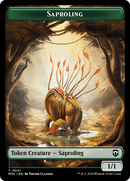 Saproling (Ripple Foil) // Emblem - Garruk, Apex Predator Double-Sided Token [Modern Horizons 3 Commander Tokens] - Destination Retro