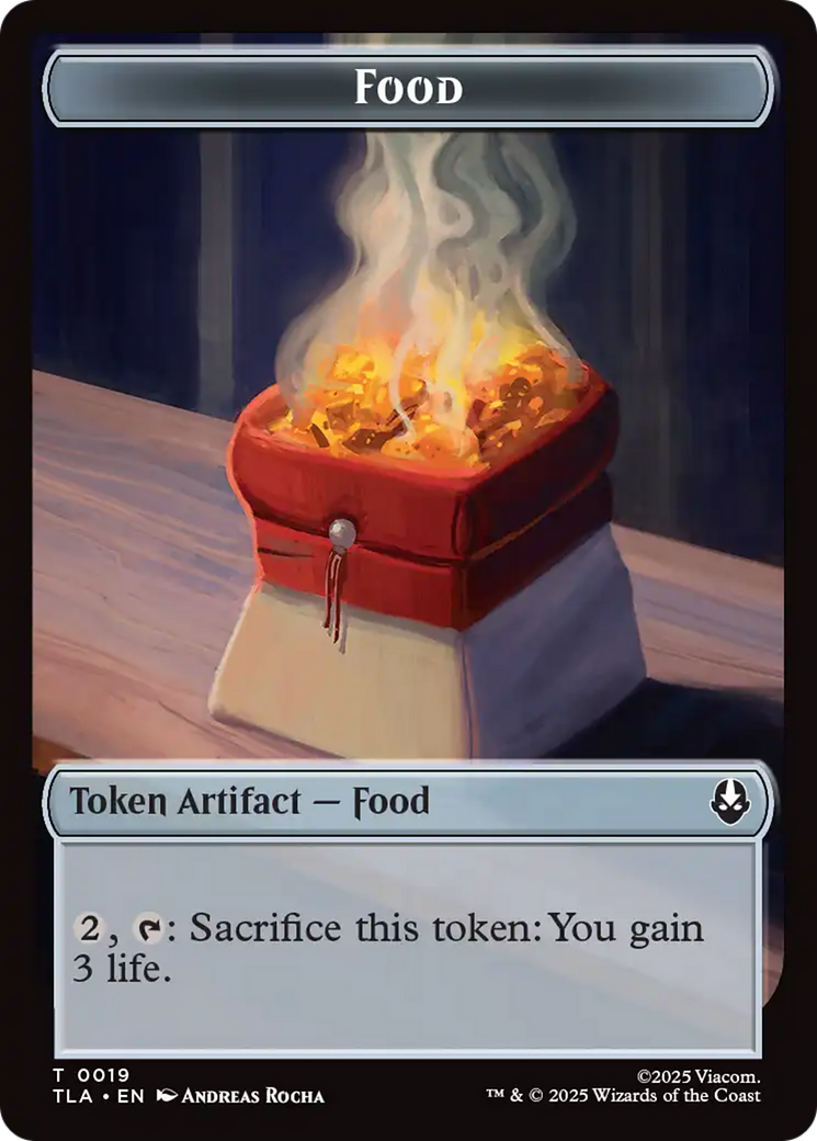 Ballistic Boulder // Food (0019) Double-Sided Token [Avatar: The Last Airbender Tokens] - Destination Retro