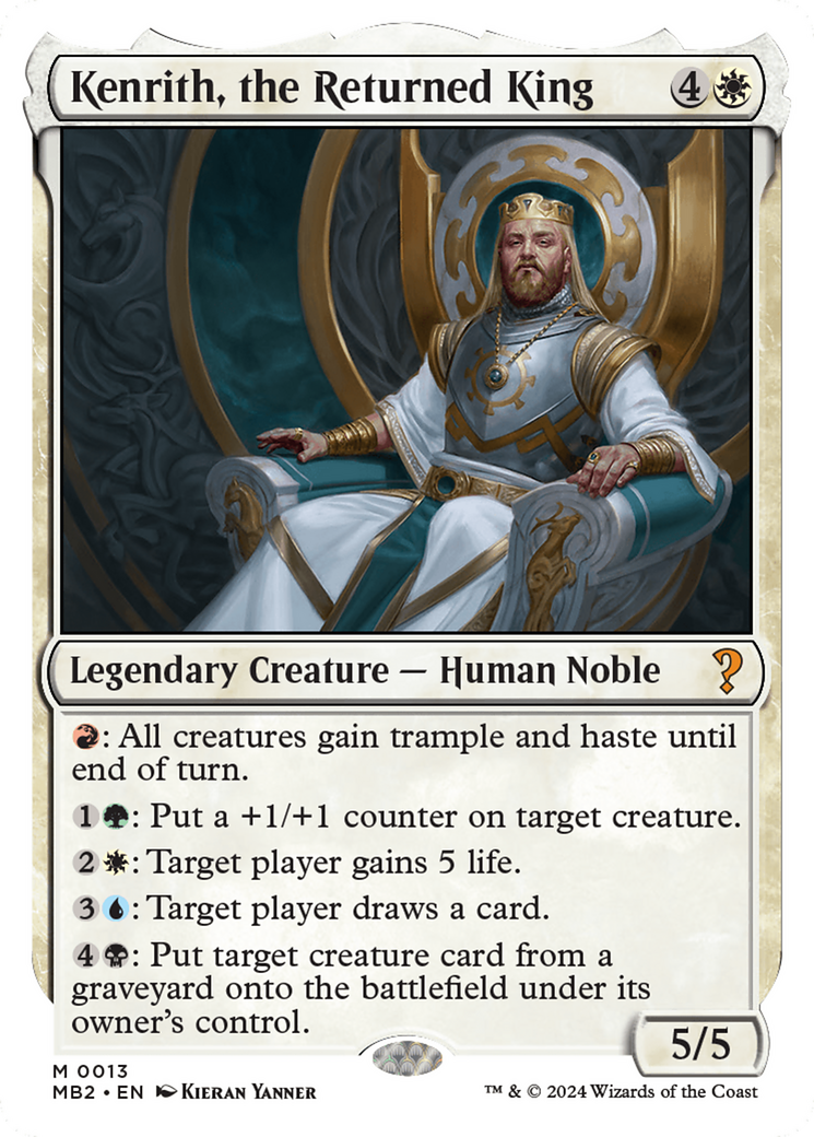 Kenrith, the Returned King (White Border) [Mystery Booster 2] - Destination Retro