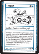 Subgoyf [Mystery Booster 2 Playtest Cards] - Destination Retro
