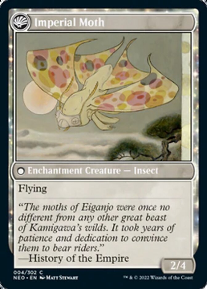 Befriending the Moths // Imperial Moth [Kamigawa: Neon Dynasty] - Destination Retro