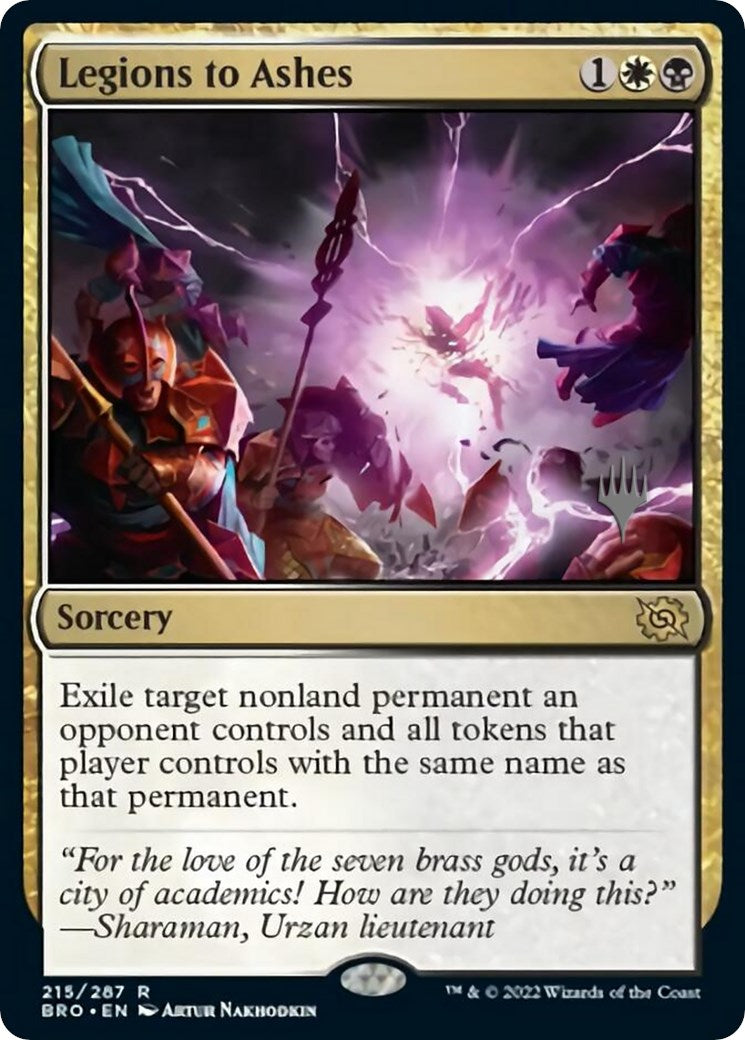 Legions to Ashes (Promo Pack) [The Brothers' War Promos] - Destination Retro