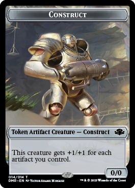 Insect // Construct Double-Sided Token [Dominaria Remastered Tokens] - Destination Retro