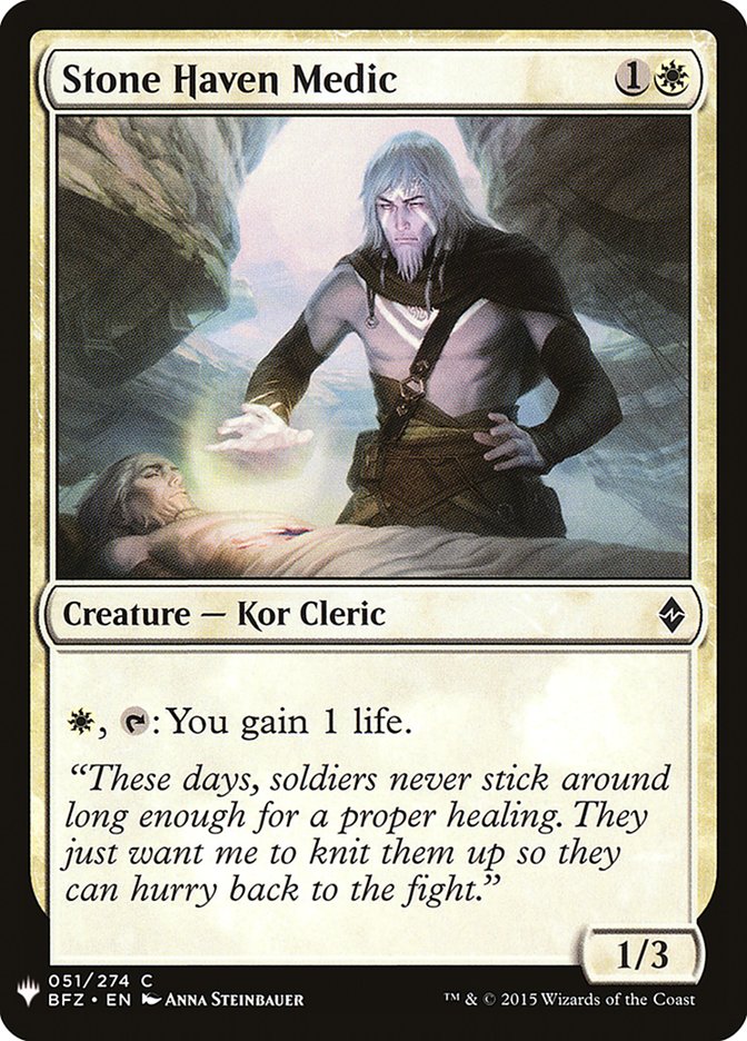 Stone Haven Medic [Mystery Booster] - Destination Retro