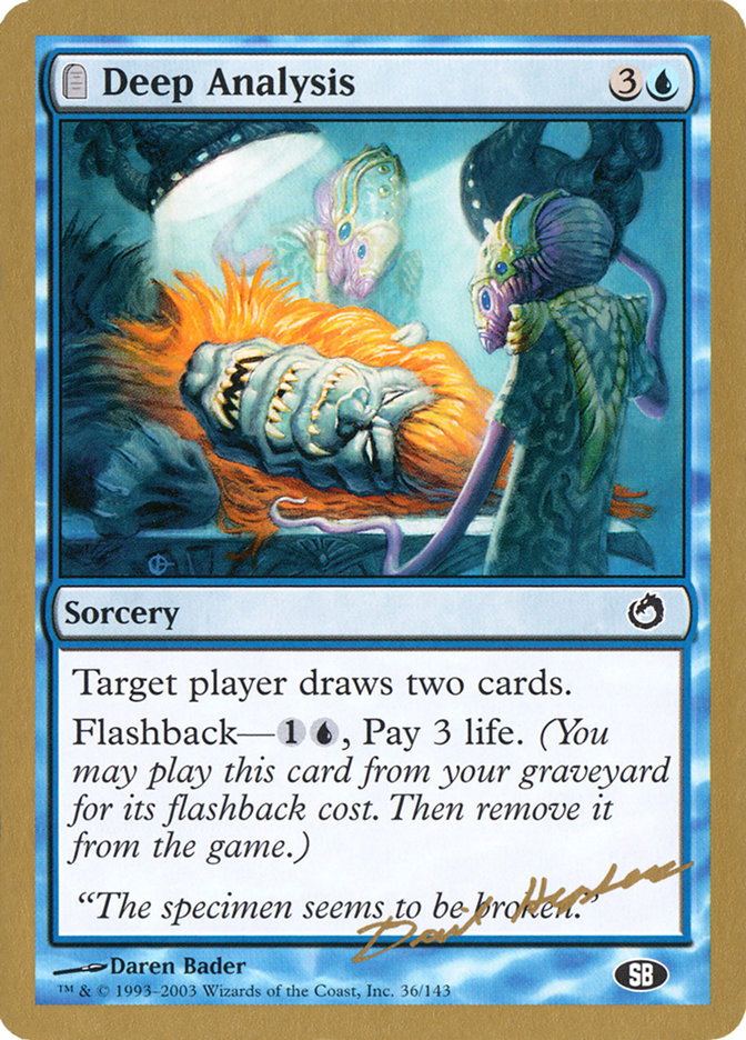 Deep Analysis (Dave Humpherys) (SB) [World Championship Decks 2003] - Destination Retro