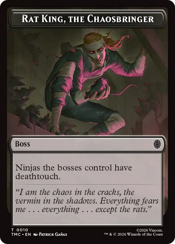 Rat King, The Chaosbringer [Teenage Mutant Ninja Turtles Commander Tokens] - Destination Retro