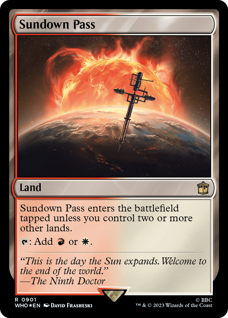 Sundown Pass (Surge Foil) [Doctor Who] - Destination Retro