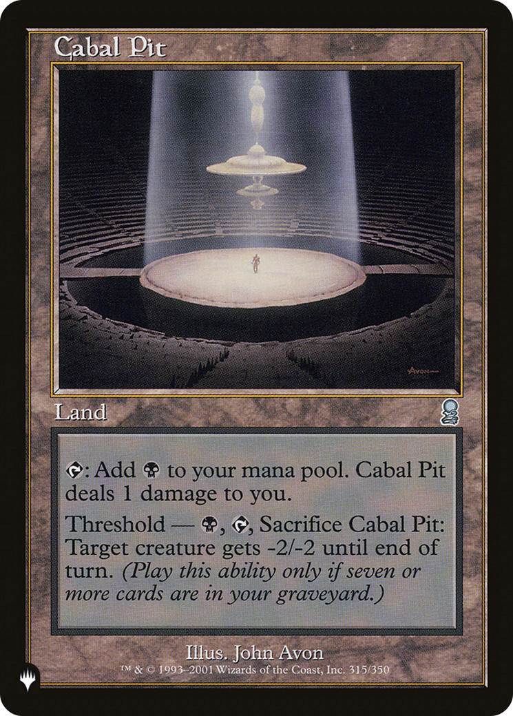 Cabal Pit [The List] - Destination Retro