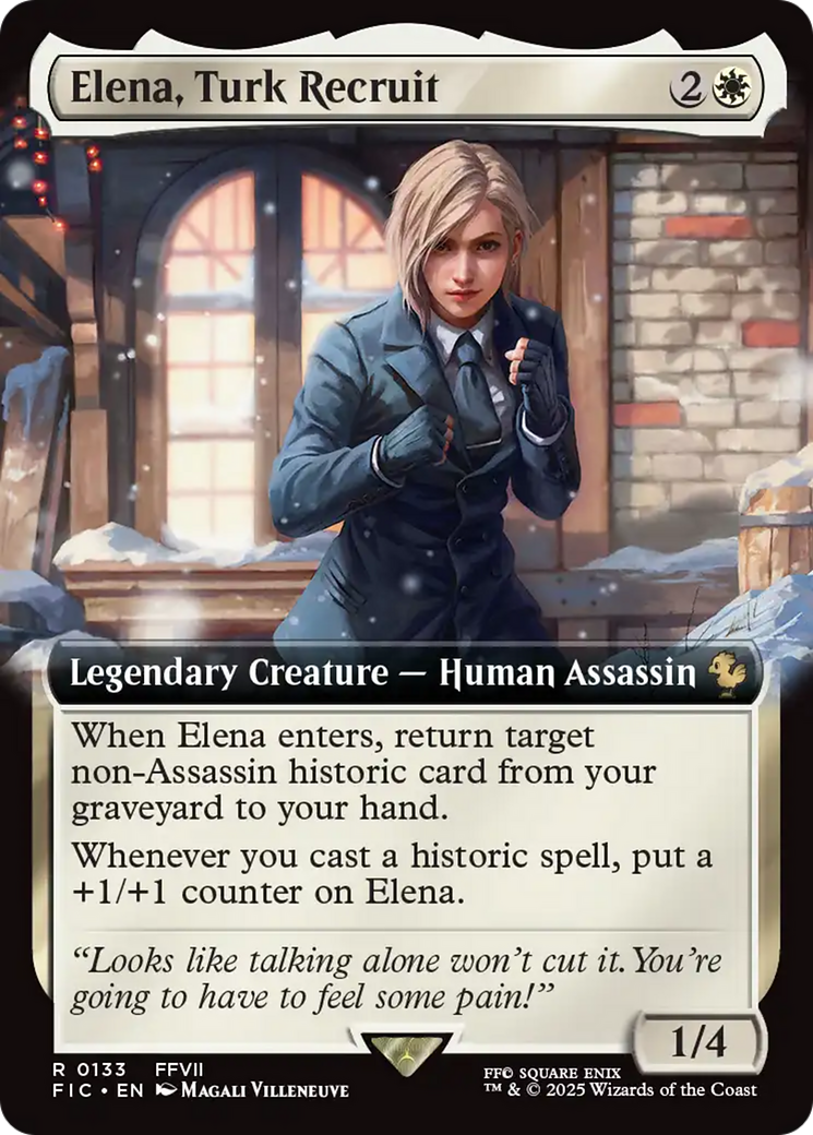 Elena, Turk Recruit (Extended Art) [FINAL FANTASY Commander] - Destination Retro