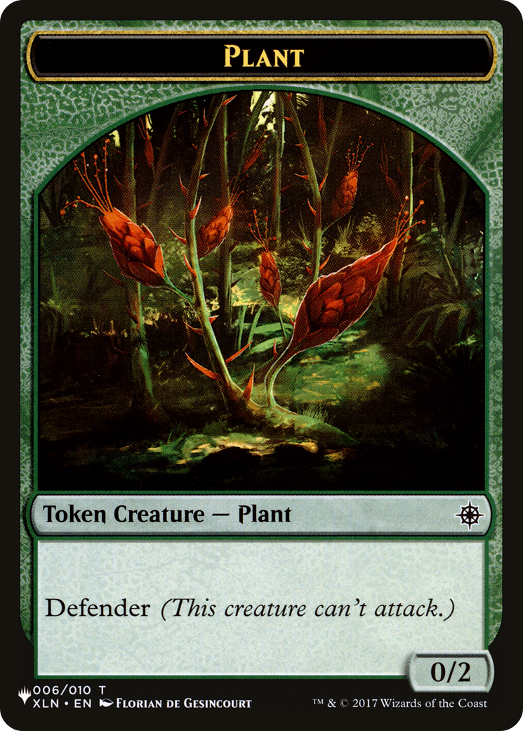Food // Plant Double-Sided Token [The List] - Destination Retro