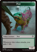 Fractal (0005) // Pest (0009) Double-Sided Token [Secrets of Strixhaven Tokens] - Destination Retro