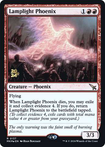 Lamplight Phoenix [Murders at Karlov Manor Prerelease Promos] - Destination Retro
