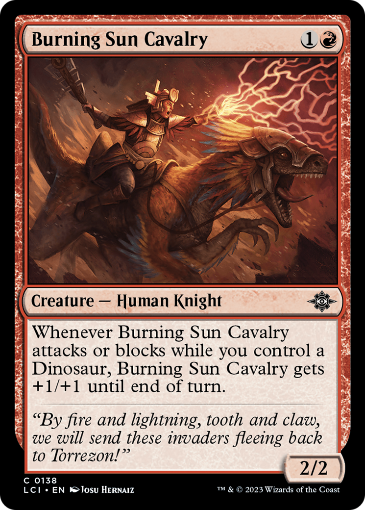 Burning Sun Cavalry [The Lost Caverns of Ixalan] - Destination Retro