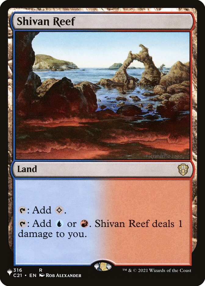 Shivan Reef [Secret Lair: Heads I Win, Tails You Lose] - Destination Retro