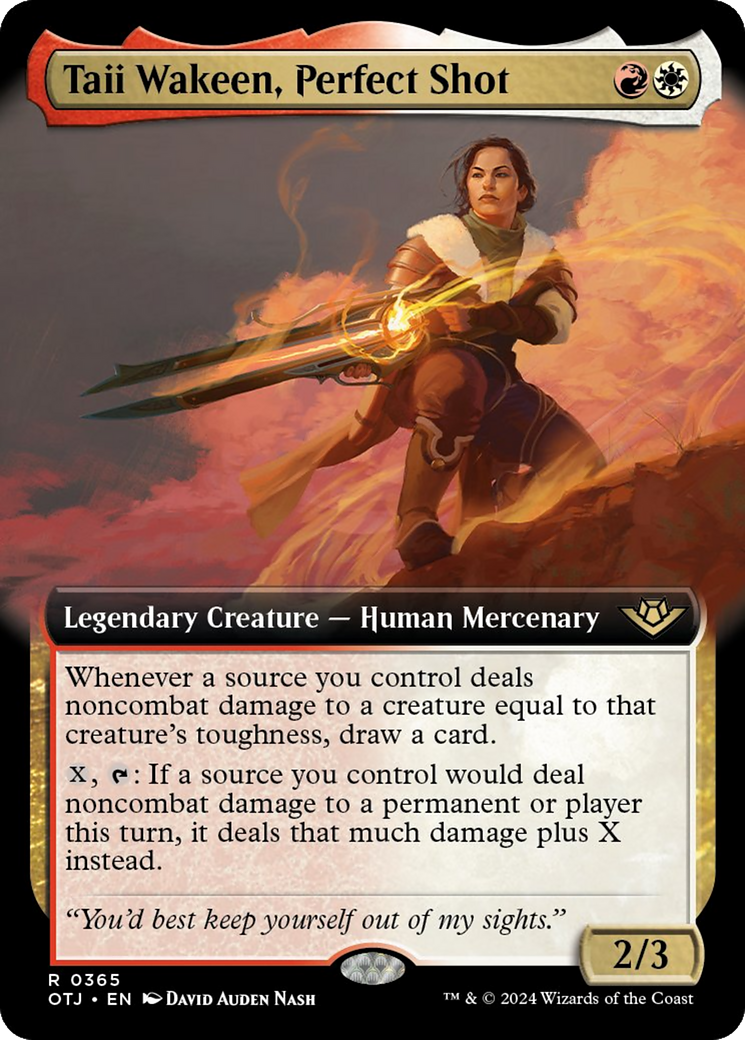 Taii Wakeen, Perfect Shot (Extended Art) [Outlaws of Thunder Junction] - Destination Retro