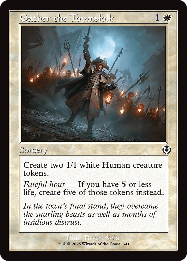 Gather the Townsfolk (Retro Frame) [Innistrad Remastered] - Destination Retro