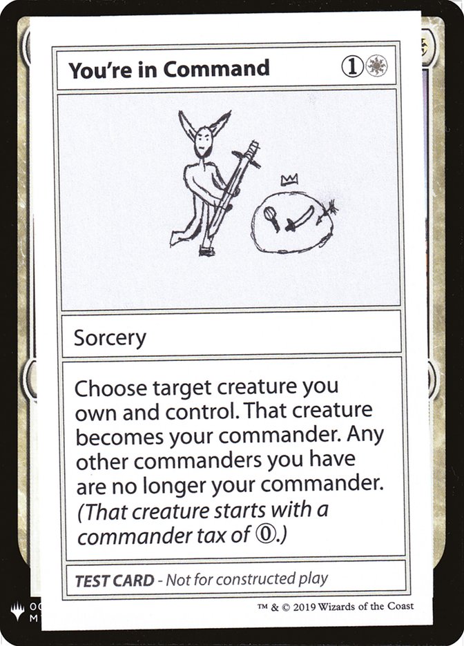 You're in Command [Mystery Booster Playtest Cards] - Destination Retro