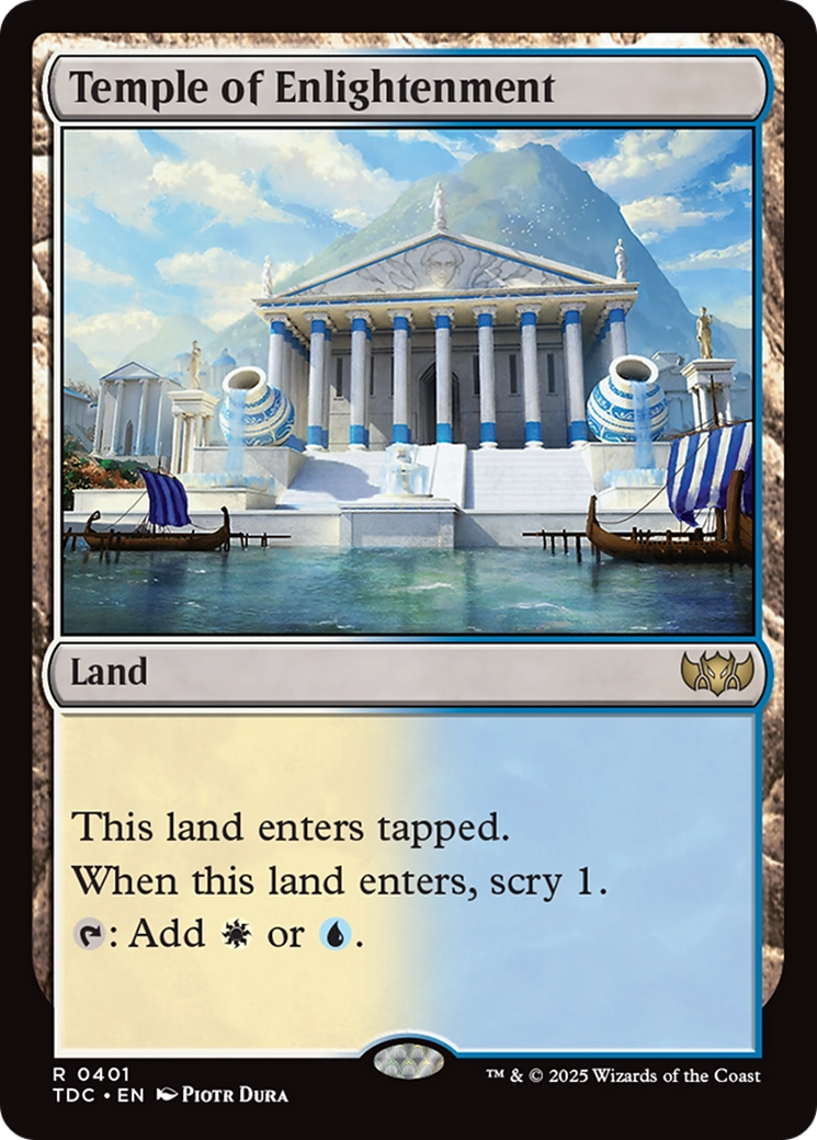 Temple of Enlightenment [Tarkir: Dragonstorm Commander] - Destination Retro