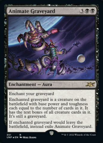 Animate Graveyard (Galaxy Foil) [Unfinity] - Destination Retro