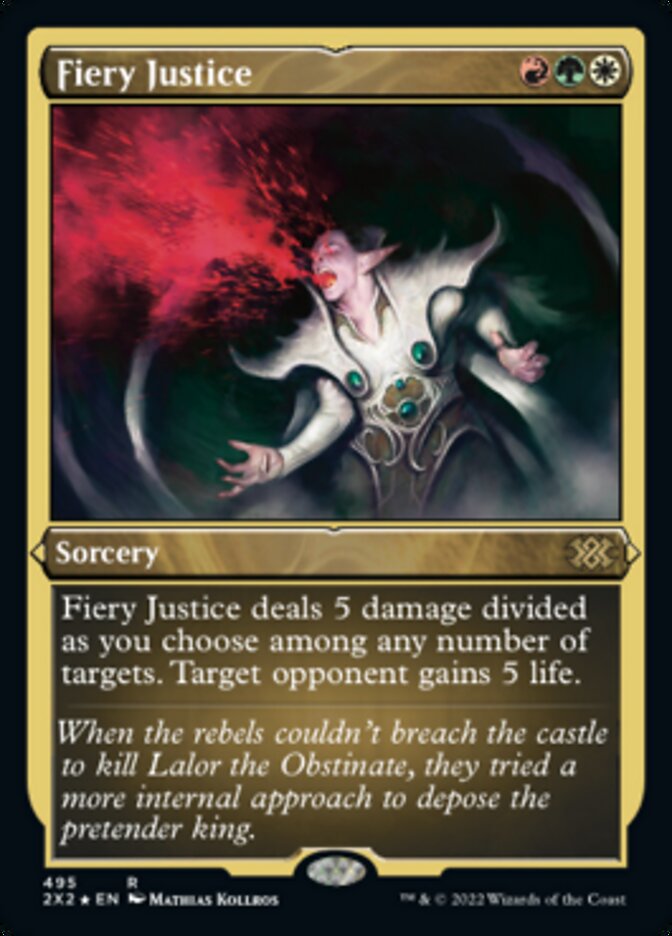 Fiery Justice (Foil Etched) [Double Masters 2022] - Destination Retro