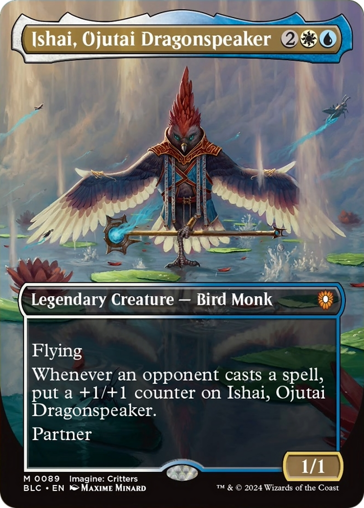 Ishai, Ojutai Dragonspeaker (Borderless) [Bloomburrow Commander] - Destination Retro