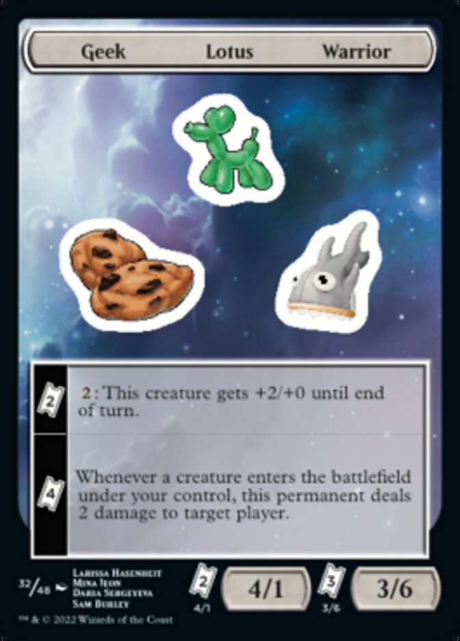 Geek Lotus Warrior [Unfinity Stickers] - Destination Retro