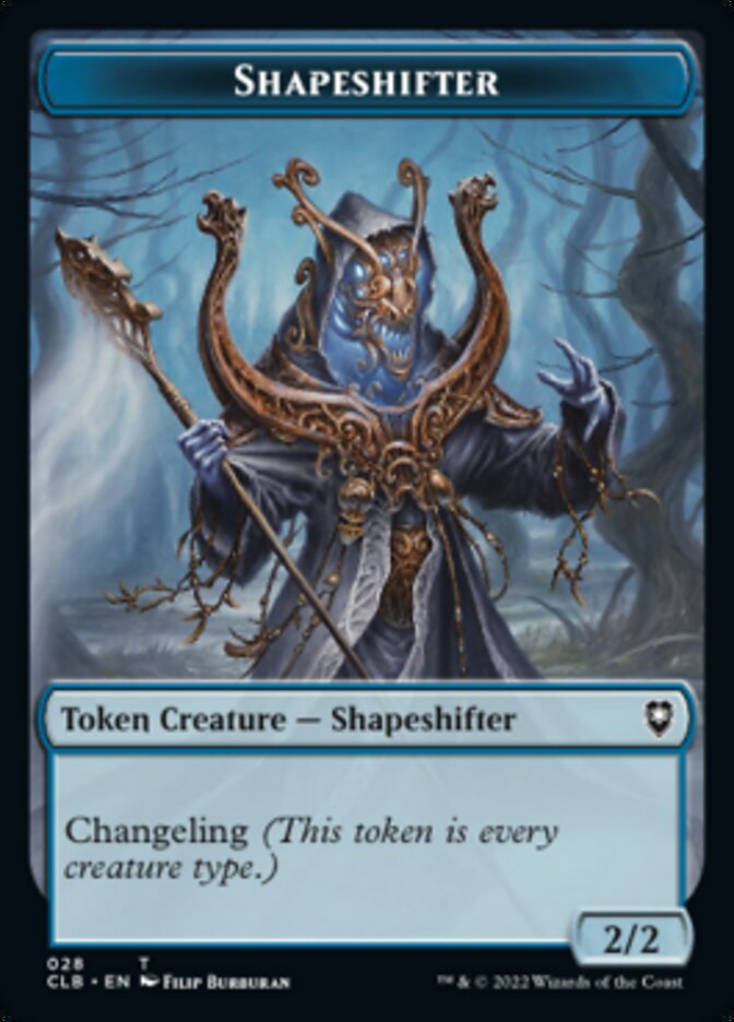 Shapeshifter (024) // Shapeshifter (028) Double-Sided Token [Commander Legends: Battle for Baldur's Gate Tokens] - Destination Retro