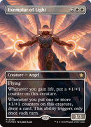 Exemplar of Light (Borderless) (Mana Foil) [Foundations] - Destination Retro