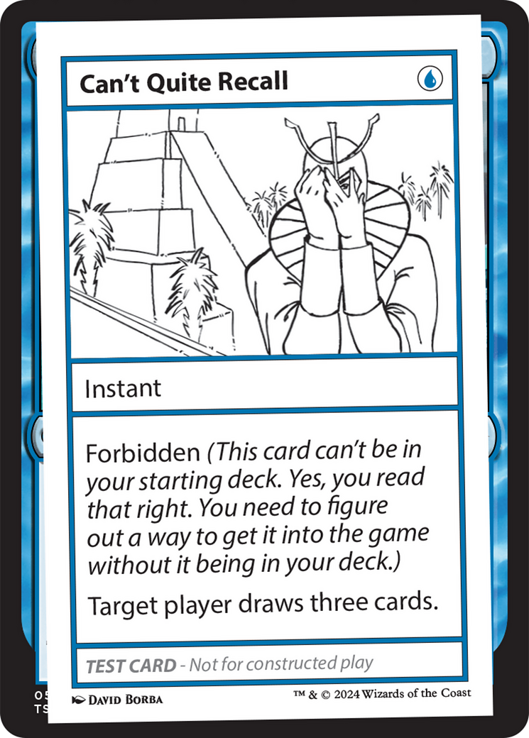Can't Quite Recall [Mystery Booster 2 Playtest Cards] - Destination Retro