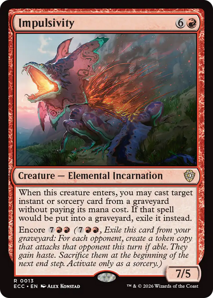 Impulsivity [Lorwyn Eclipsed Commander] - Destination Retro