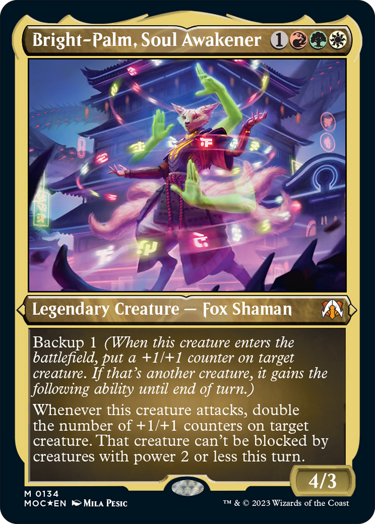 Bright-Palm, Soul Awakener (Display Commander) [March of the Machine Commander] - Destination Retro