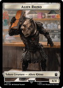 Alien Rhino // Treasure (0030) Double-Sided Token [Doctor Who Tokens] - Destination Retro