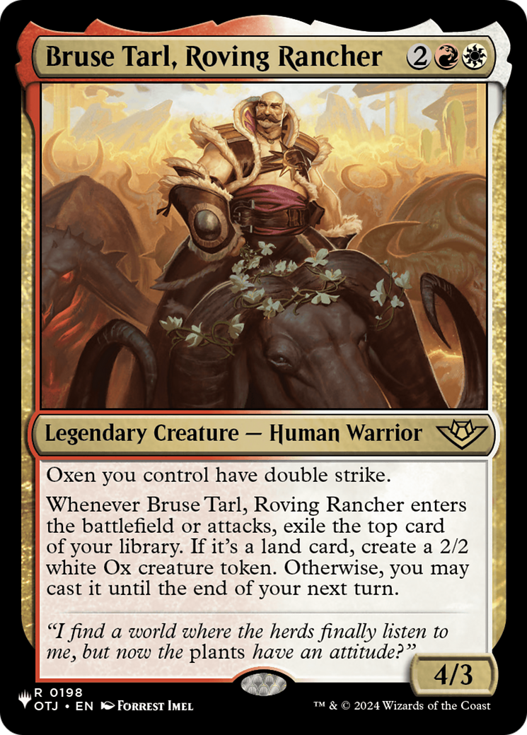 Bruse Tarl, Roving Rancher (OTJ) [The List] - Destination Retro