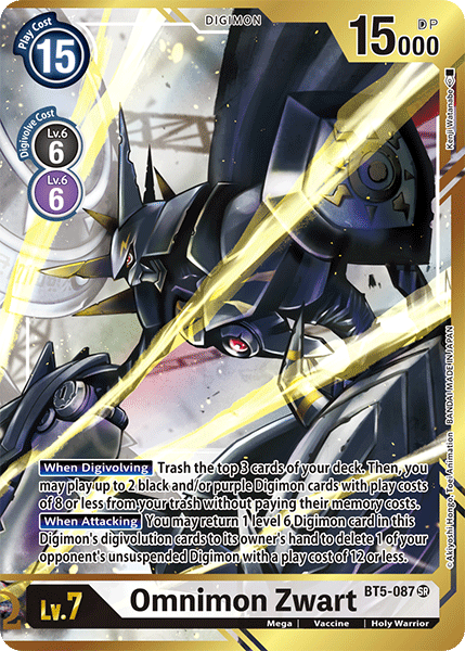 Omnimon Zwart [BT5-087] (Alternate Art - Kenji Watanabe) [Battle of Omni] - Destination Retro