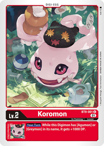 Koromon [BT9-001] [X Record] - Destination Retro