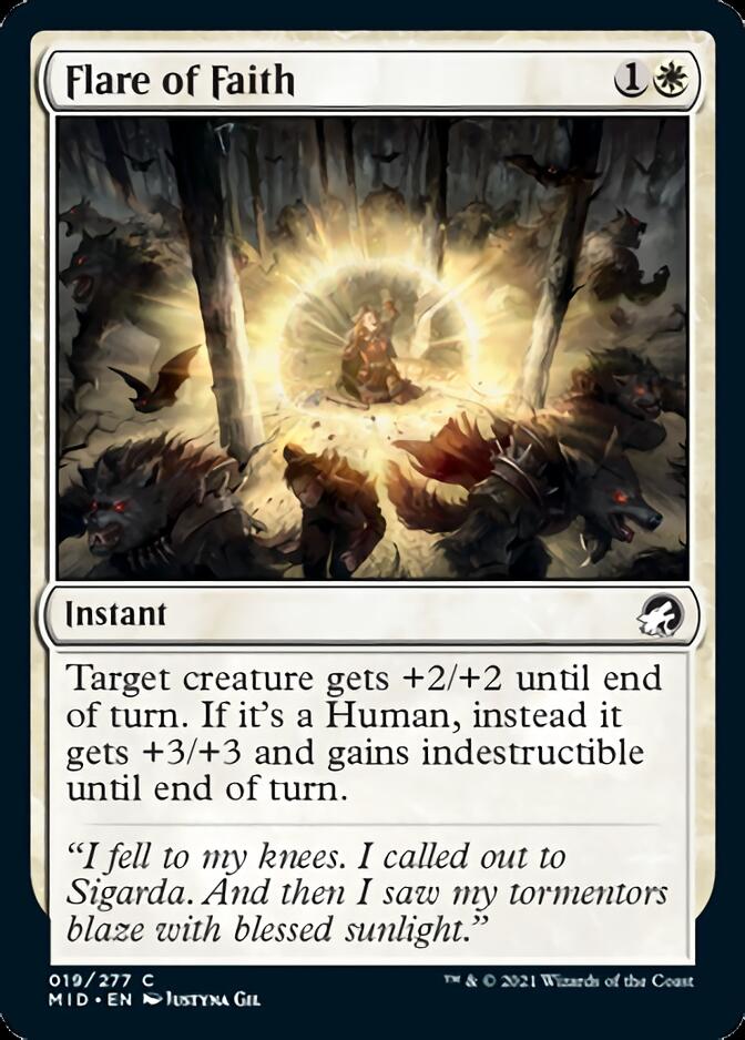 Flare of Faith [Innistrad: Midnight Hunt] - Destination Retro