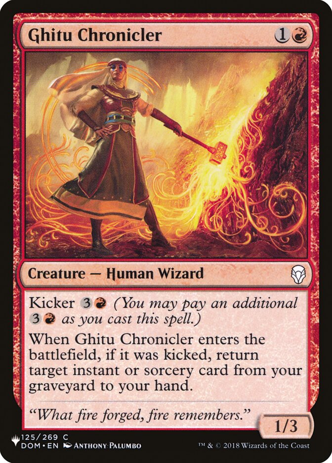 Ghitu Chronicler [The List] - Destination Retro