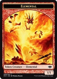 Elemental (008) // Golem (018) Double-Sided Token [Modern Horizons Tokens] - Destination Retro