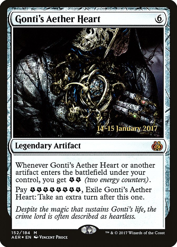 Gonti's Aether Heart [Aether Revolt Prerelease Promos] - Destination Retro