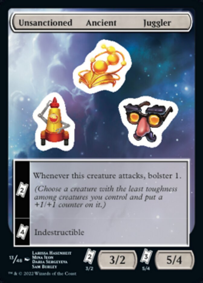 Unsanctioned Ancient Juggler [Unfinity Stickers] - Destination Retro