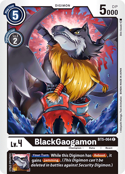 BlackGaogamon [BT5-064] [Battle of Omni] - Destination Retro